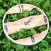 Rustic Wooden Wall Clock Handcrafted Model Cyrus