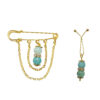 Safety Pin Brooch and Scarf Clip Set for Women – Dangle Model for Versatile Fashion