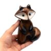 Set of 3 Fox Figurines Decorative - Realistic Miniature Figurines