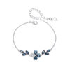 Silver Bracelet with Little Flower Design for Women