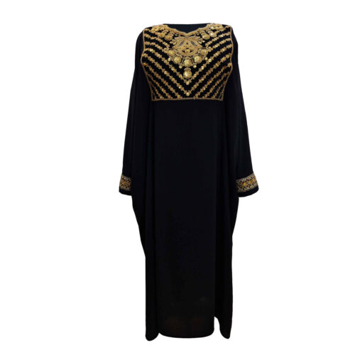 Elegant Abaya for Muslim Women with Refined Embroidered Details