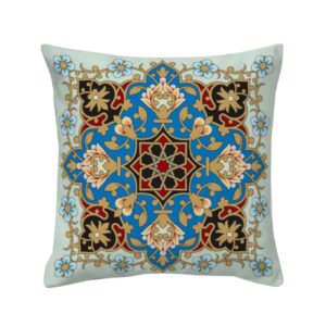 Ethnic Velvet Cushion Cover – Printed Eslimi Design (Set of 2)
