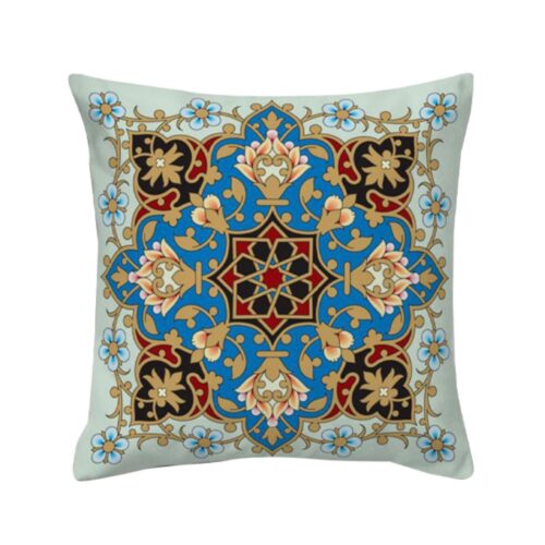 Ethnic Velvet Cushion Cover - Printed Eslimi Design (Set of 2)