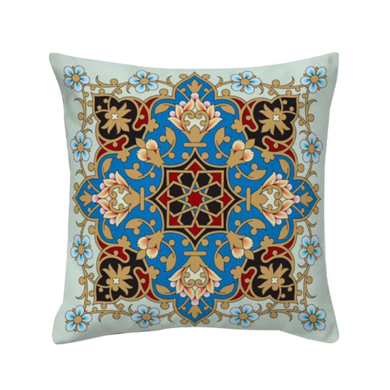 Ethnic Velvet Cushion Cover – Printed Eslimi Design (Set of 2)