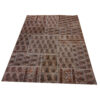 Vintage Persian Hand-Knotted Patchwork Carpet Geometric Paisley