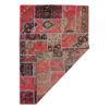 Vintage Persian Hand-Knotted Patchwork Carpet Magenta