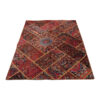 Vintage Persian Hand-Knotted Patchwork Carpet Magenta