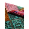 Vintage Persian Hand-Knotted Patchwork Carpet Pink