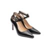Women's Natural Leather Ankle Strap Pump Heels Shoes