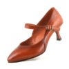 Women's Natural Leather Pump Heels Shoes Model Oliva