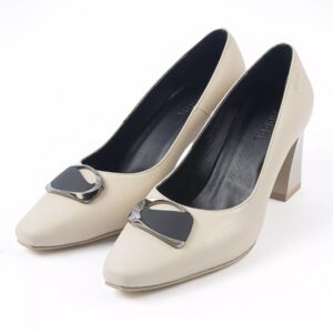 Women’s Natural Leather Pump Heels Shoes Model Palina