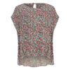Women's Short Sleeve Cotton Regular Fit Shirt with Paisley & Floral Design