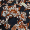 Women's Three Quarter Sleeve Blouse with Floral Design