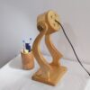 Architectural Minimalist Wooden Desk Lamp – Pencil Organizer Task Light