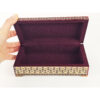 Wooden Business Card Box Handcrafted Persian Khatamkari in Chogan Design