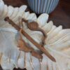 Wooden Hair Stick for Women Handcrafted with Iran's Map Design