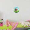 Wooden Nursery Wall Clock for Children’s Room with PAW Patrol Design