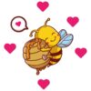 Wooden Nursery Wall Sticker for Baby's Room Model Happy Bee