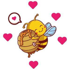 Wooden Nursery Wall Sticker for Baby’s Room Model Happy Bee