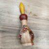 Wooden Persian Surma Dani Kohl Holder to Keep Surma Floral (x2)