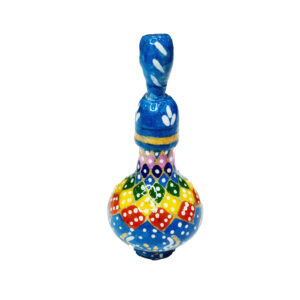 Wooden Persian Surma Dani Kohl Holder with Persian Khatamkari (x2)