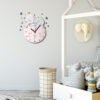Wooden Wall Clock for Children's Room with Elephant Design