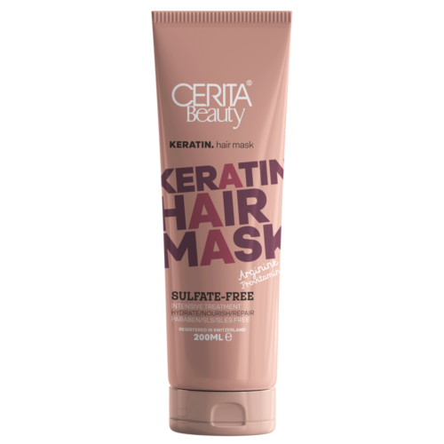 Cerita Keratin Hair Mask, 200 ml for Silky Smooth Hair (Pack of 2)