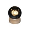 3D Crystal Ball Night Light Milky Way with Wooden Base