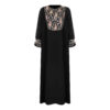 Abaya Stylish Loose Fit  for Women with Floral Paisley Design