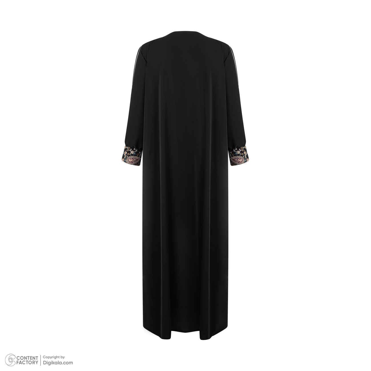 Abaya Stylish Loose Fit for Women with Floral Paisley Design