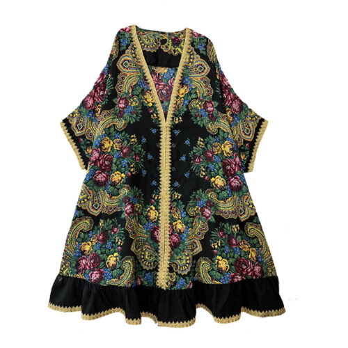 Butterfly Abaya with Airy Sleeves and Elegant Floral Design