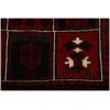 Hand-Knotted Persian Chaharmahal & Bakhtiari Tribal Panel Rug - Red Wool