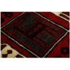Hand-Knotted Persian Chaharmahal & Bakhtiari Tribal Panel Rug - Red Wool
