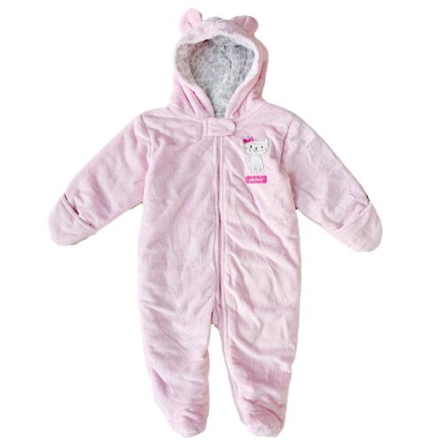 Baby Girl's Long Sleeve Jumpsuit Trendy & Comfortable in Pink