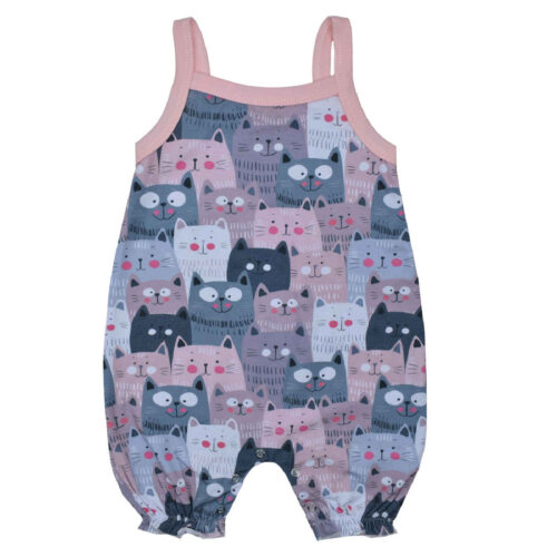 Baby Girl's Sleeveless Jumpsuit Breathable & Ideal for Summer