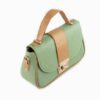 Bauletto Leather Handbag with Single Handle & Long Strap