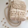 Boho Macramé Backpack Handmade for Women Model Gandom