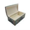 Handcrafted Bone Jewelry Box with Persian-Inspired Design