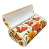 Handcrafted Bone Jewelry Box with Persian-Inspired White Design