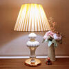 Classic Urn-Shaped Ceramic Table Lamp – Fabric Shade Accent Light