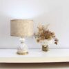 Classic Urn-Shaped Ceramic Table Lamp – Cream Drum Shade Light