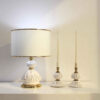 Classic Urn-Shaped Ceramic Table Lamp – Cream Drum Shade Light