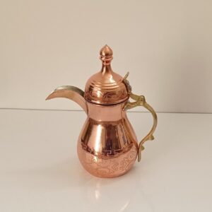 Elegant Copper Dallah Arabic Coffee Pot – Azora Model