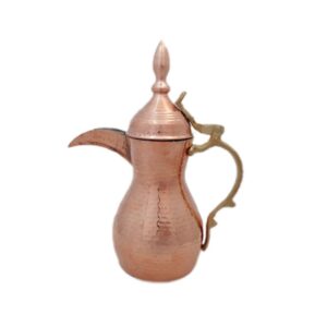 Handmade Copper Dallah Coffee Pot with Premium Brass Handle