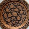 Decorative Copper Tray Hand-Engraved in Birds & Flowers Design
