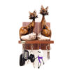 Decorative Wall Key Holder with Shelf & Hooks
