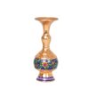 Decorative Persian Copper Vase, Handcrafted with an Elegant Floral Design, Perfect for Displaying Single Stems