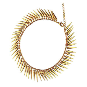 Elegant Persian Steel Anklet for Women in Golden