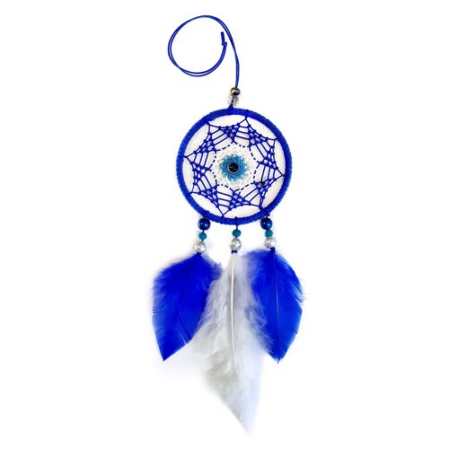 Traditional Thread Wall Hanging with Evil Eye & Dream Catcher Design
