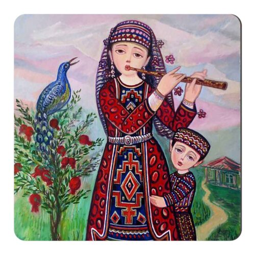 Fridge Magnet Inspired by Persian Culture - Elegant Design